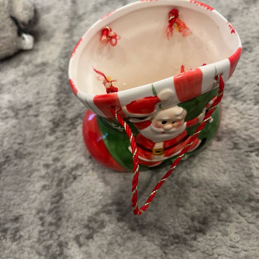 Santa Claus boot planter